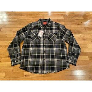 Coleman Men's XL Long Sleeve Plaid Flannel Shirt Y2K Button Up Outdoor‎ NWT